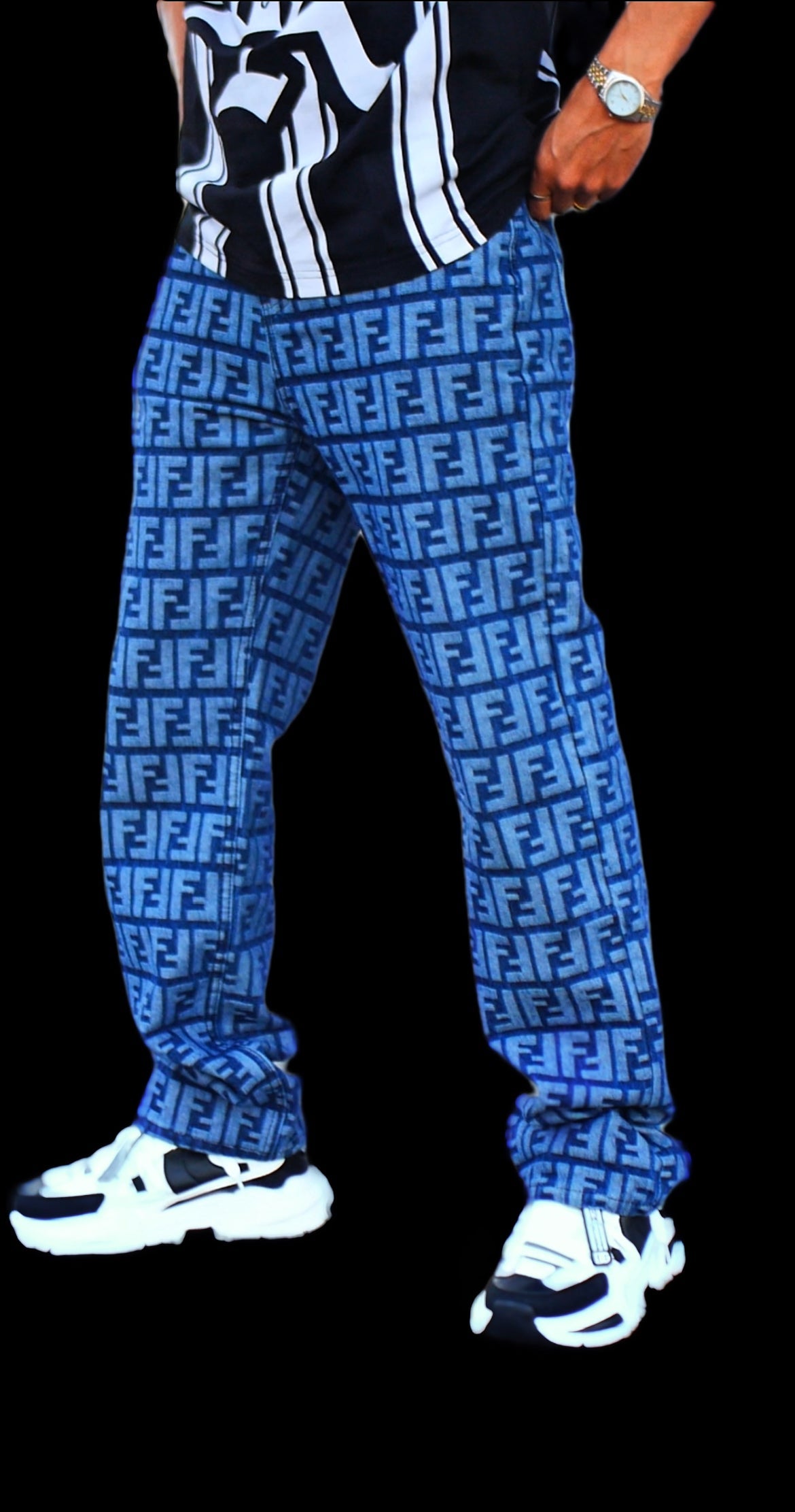 JEANS FENDI® BAGGY MONOGRAM