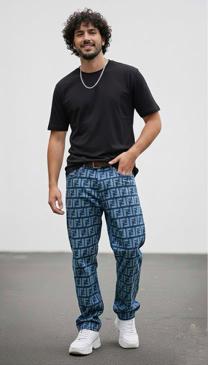 JEANS FENDI® BAGGY MONOGRAM